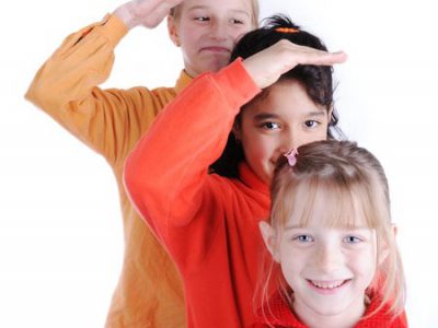 Family measuring height